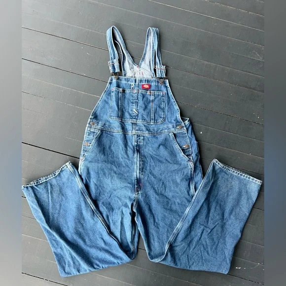 Dickies Classic Blue Denim Overalls - Picture 5 of 11